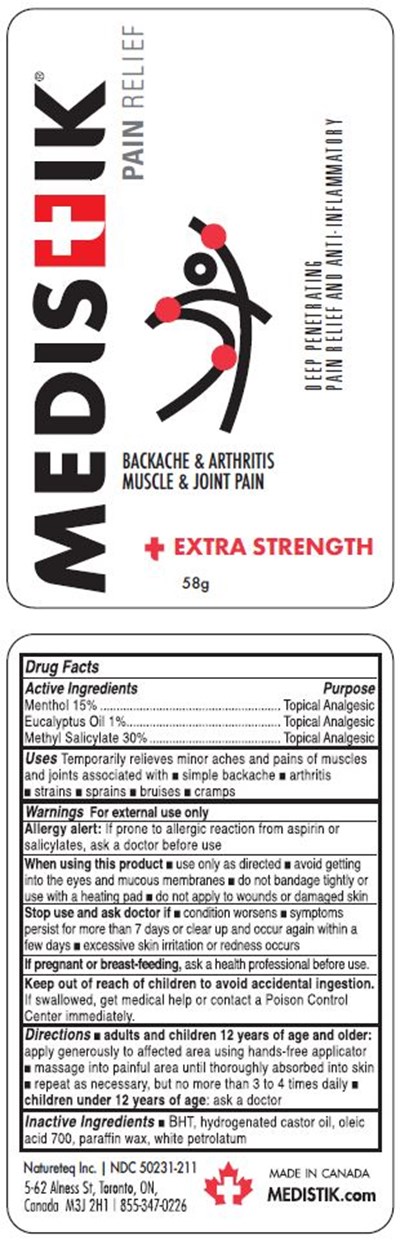 01b Lbl Medistick Extra Strength (50231 211) 58g